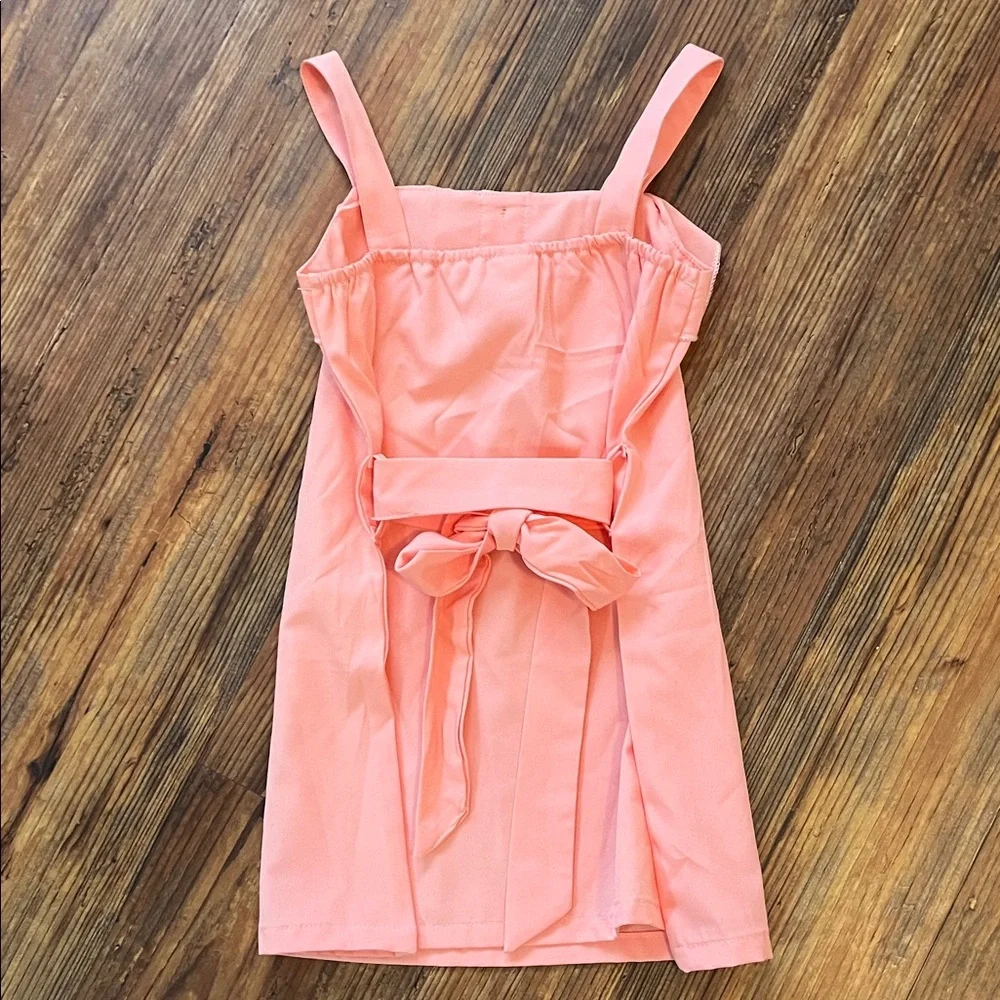 Pink Button-Front Dress - Picture 2 of 3